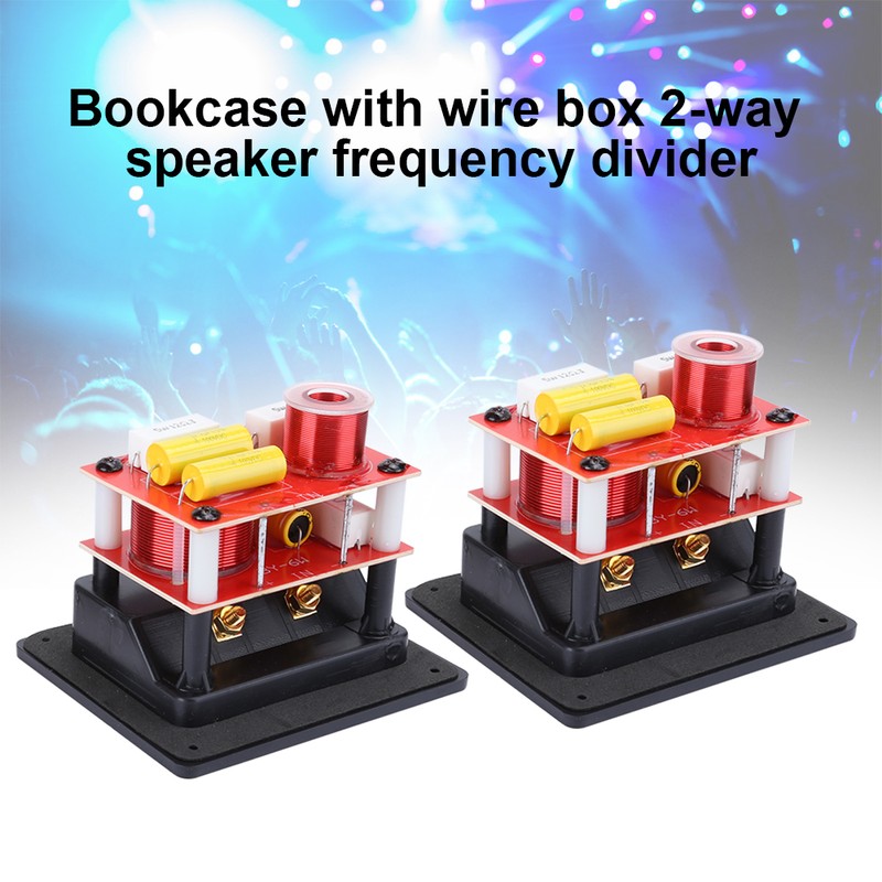 2PCS HIFI Audio Crossover Filters Tweeter Bass 2‑Way Speaker Frequency
