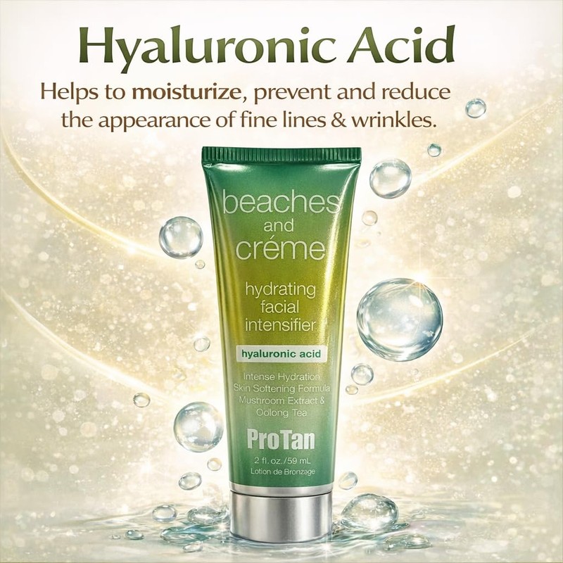 Pro Tan Beaches and Creme Hydrating Facial Intensifier with Hyaluronic