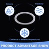 GLOKUUCA PTFE Flat Washers - 5 Packs Flat Washers Assortment