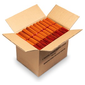 5000 Unscented (Orange) Incense Sticks 11" Bulk Wholesale - 100% Natural Joss and Bamboo Punk Blanks - Great for DIY Aromatherapy Incense Making.