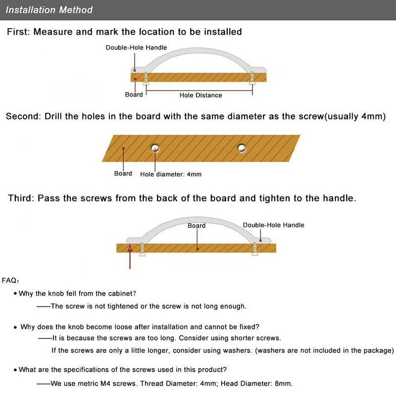 Sinyiol 3Pcs Funny Cutlery Tableware Cabinet Pulls,Creative Spoon Fork Knife