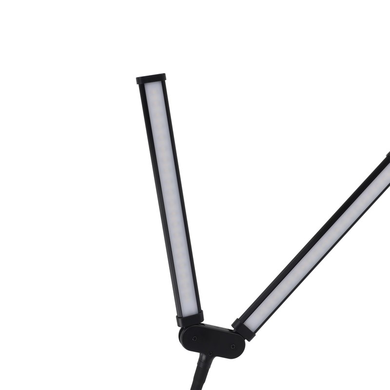Double Head LED Desk Lamp 3 Colors Stepless Dimmable Flexible