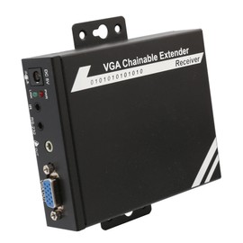 IO Crest VGA Video Audio Extender Receiver 1080P HD Audio 300 ft 100m Cat5e/6 - SY-EXT32017