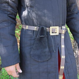 Armory Replicas Medieval Suede Herbalist Money Bag Drawstring Purse Renaissance Pouch - 8.38 In