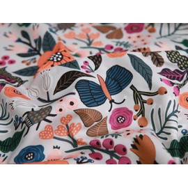 COTTONVILL MALLANGLUNA Collection 20COUNT Cotton Print Quilting Fabric-floral forest (3yard, Wildflower-1)