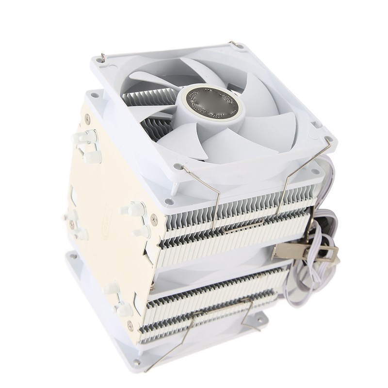 CPU Air Cooler 3.5in Dual Tower 6 Heat Pipes 3pin