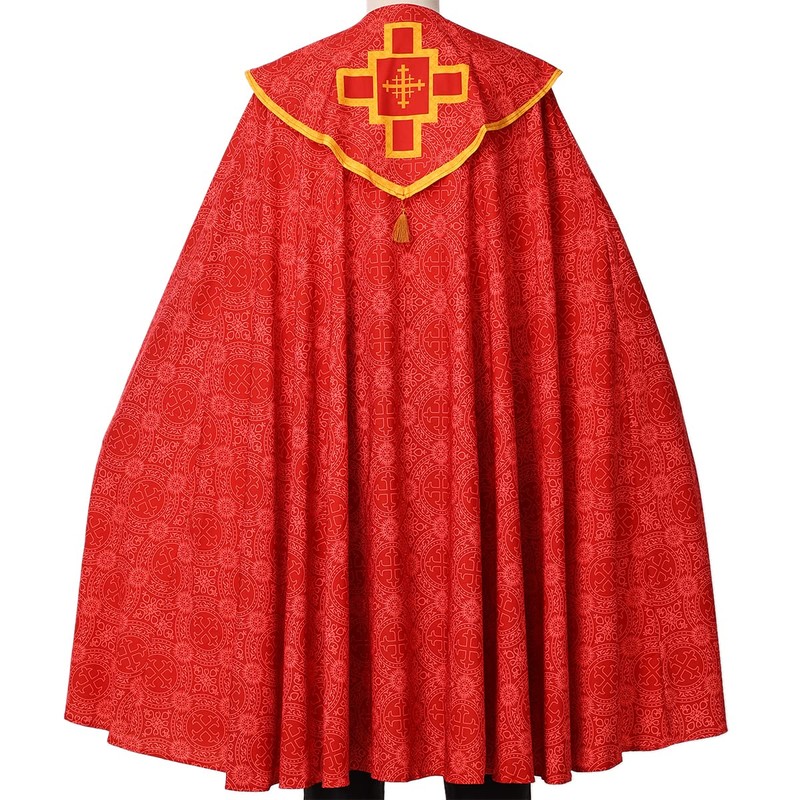 COSDREAMER Unisex Church Catholic Westments Cape Priest Celebration Chasuble Mass