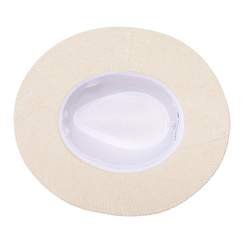 Dockers Men's Straw Fedora Hat, Navy, Small-Medium