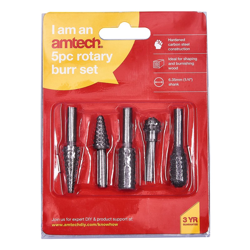 Am-Tech 5Pc Rotary Burr Set
