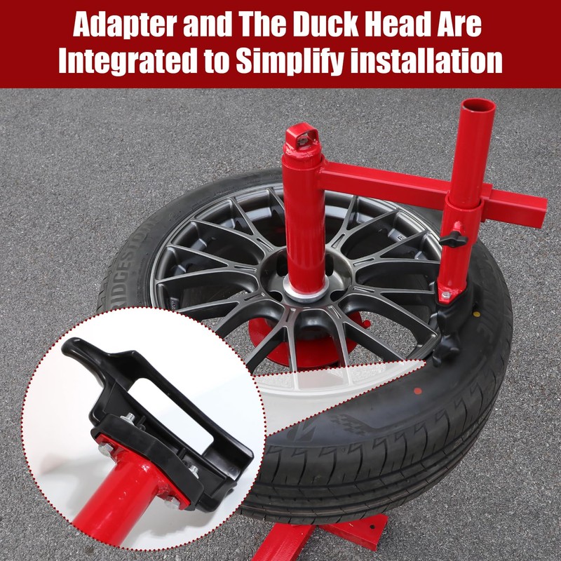 ATOLS Upgraded Manual Tire Changer Kit with 2 Duck Head