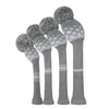 Golf Headcover Knit Set 4-piece Set, Golf Club Driver Wood