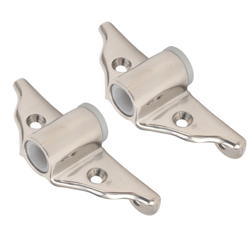 2PCS 1/2in Oarlock Socket 316 Stainless Steel Polished Finish Side