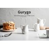 Gurygo 4 Pack 4 Oz Classic White Creamer with Handle