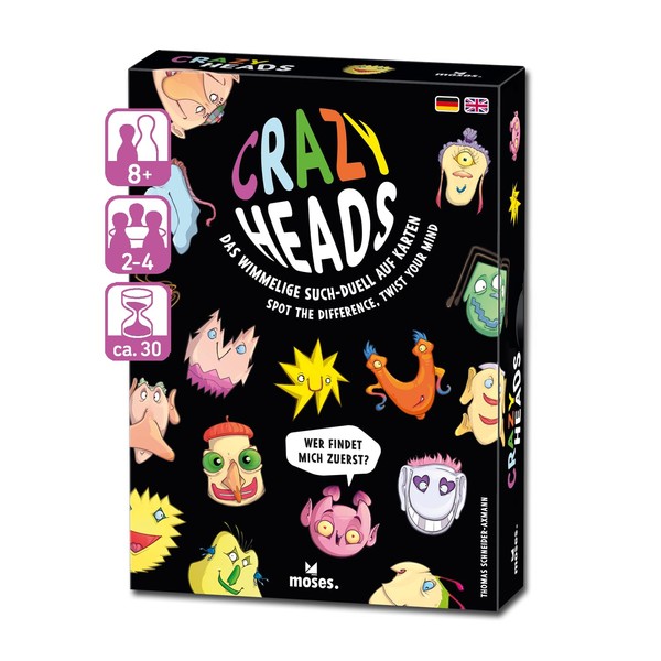 moses. Crazy Heads, Interactive Search Game with Crazy Beings, Fast