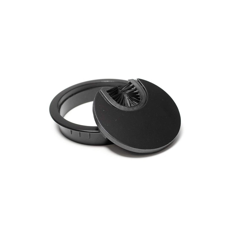 sossai® Cable grommet, cable passage, desk duct with brush for