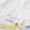 Cobedzy Ruffled Pillow Cases Set of 2, White Queen Pillow