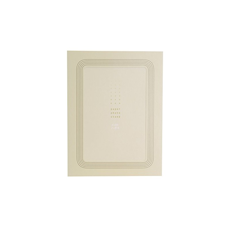 Chikuma 09200-1 Photo Frame Paper Photo Stand Postcards Line Cream