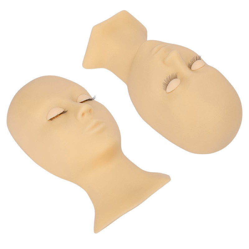 Eyelash Mannequin Head High Simulation Elastic Washable Soft Silicone Makeup