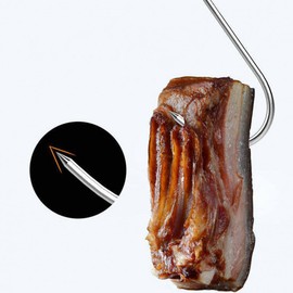 Meat Hook, Premium Stainless Steel Butcher Hook, Smoking Hook, Meat Processing for Hanging, Butchers, Smoking, Grilling, and Hang Dry (13cm)