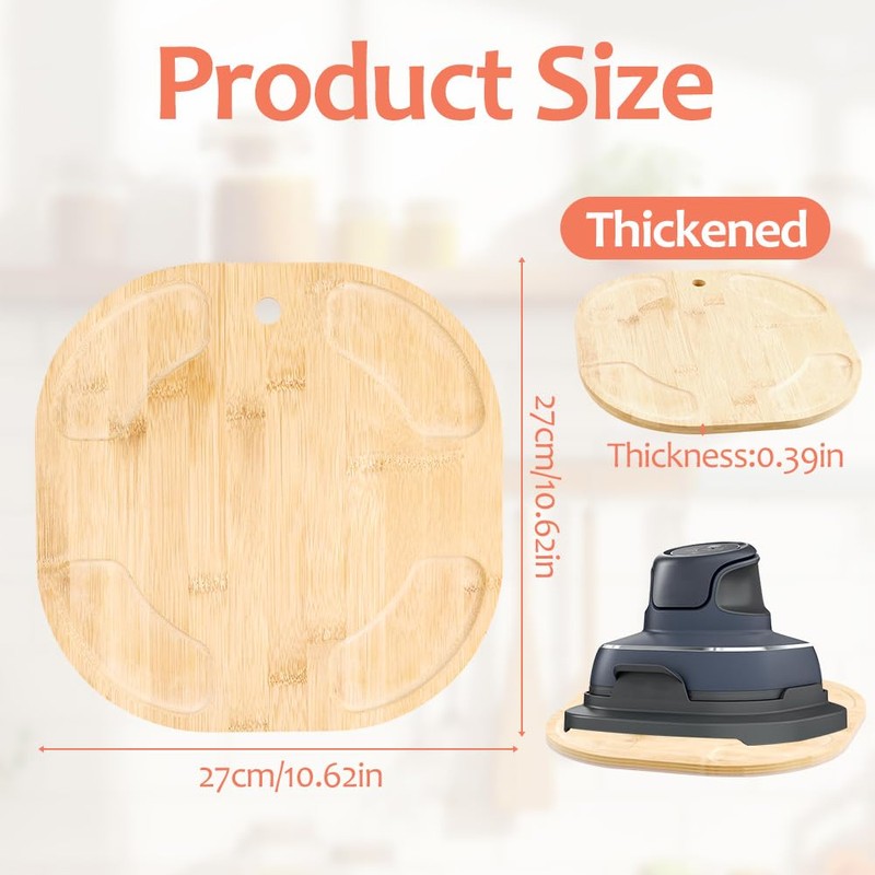 Heat-Resistant Bamboo Trivet for Air Fryers, Perfect Kitchen Gift for