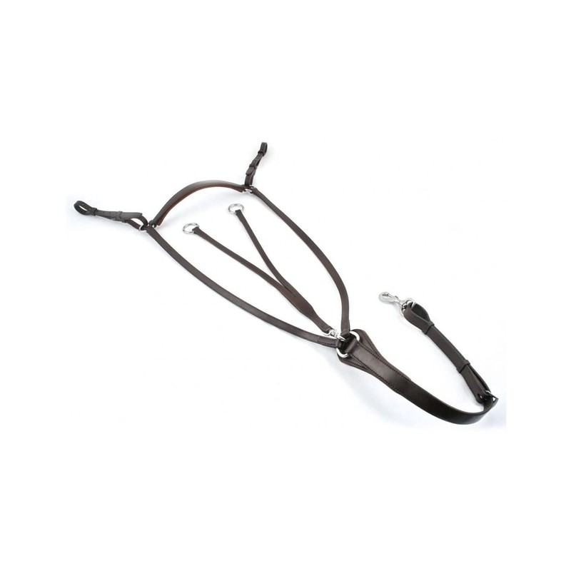 Horse Hunting Breastplate in Black or Brown (Black, X Large)