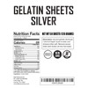 Silver Gelatin Sheets for Baking – 50 Sheets (126 Grams)