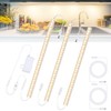 3PCS x 12inch Under-Counter Light Fixtures, LED Cabinet Lights with