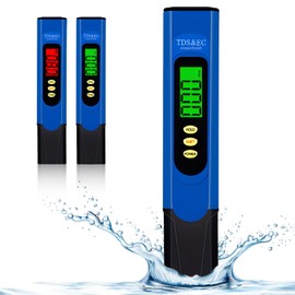 TDS Measuring Device, Water Tester, Drinking Water Microsiemens Meter and PPM Meter, Water TDS Water Quality Tester, EC Meter, 3 in 1 TDS Digital Water Tester for Drinking Water, Pool, Aquarium, Pond