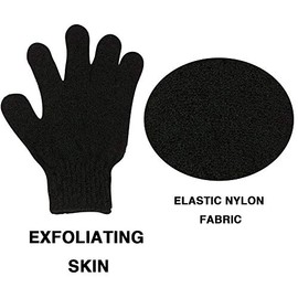 Paquete de 4 aplicadores de guantes autobronceadores, con guante de autobronceado, mini guante de bronceado facial, aplicador de bronceado trasero, guante exfoliante, para manos libres de manchas y sin tensión autobronceadas (con cepillo de maquillaje)
