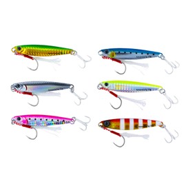 KAJIKI Amanda Jig Metal Jig, 1.2 oz (30 g), 1.4 oz (40 g), Set of 8 Colors, Sea Fishing Lure, Far-throwing, Blue Item, Hairtail, Sawara, Sea Bass, Flounder, Magochi, Tuna, Bonito, Center Balance,