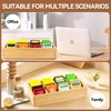 KIRIGEN Wood Tea Bag, Coffee Bag Storage Box, 8 Compartments,