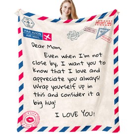 Gifts for Mom, Mom Birthday Gifts from Daughter, Gifts for Mom from Son, Moms Birthday Gift Ideas, Mother Birthday Gifts Throw Blanket 60" x 50", Daughter/Son to Mom Gifts, Mothers Bday Presents