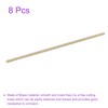 DMiotech 8pcs 2mm x 250mm Brass Solid Round Bar Brass