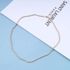 Allereya Boho Twist Chain Necklace Twist Rope Chain Necklace Gold