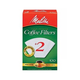 Melitta Super Premium  #2 Cone Paper Filters White, 100 Count - Pack of 2