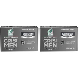 Grisi Men Jabon 2n1 Carbón Activado 125g (Paquete de 2)                                                                                               