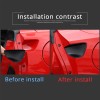 BEBECAR Modification Matte Black Car Door Handle Bowl Cover Trim