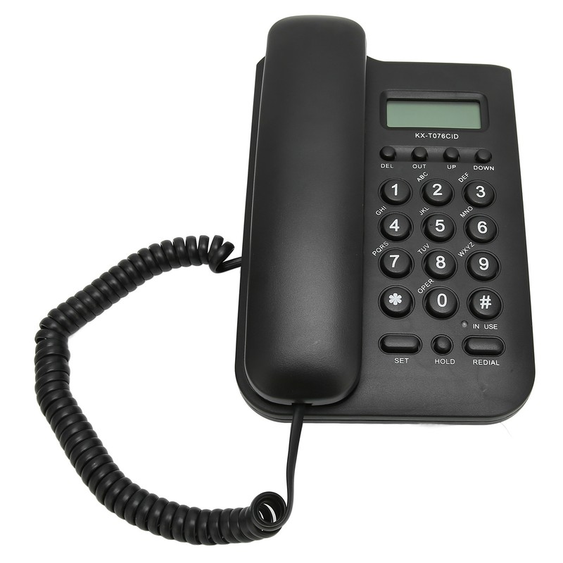 Desk Phone Caller ID Wall Mount Minimalist Corded House Phone