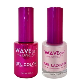 WAVEGEL Soak-Off Gel & Nail Lacquer Matching Duo Set - Princess Collection - #005 Adela I 0.5 Oz