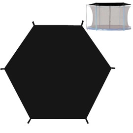 Trampoline Cover, Trampoline Tent Cover UV Protection Trampoline Sunshade Canopy Covers, Waterproof Foldable Trampolines Accessories Covers Roof for 6/8 Poles Trampolines (8FT - 6 poles)