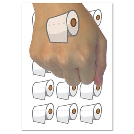 Toilet Paper Doodle Temporary Tattoo Water Resistant Fake Body Art Set Collection - 15 2" Tattoos (1 Sheet)