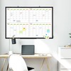 36" x 24" Magnetic Dry Erase Calendar Whiteboard, 4 Month