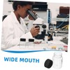 MAGICLULU 12Pcs Clear Plastic Wide Mouth Sample Bottles with Leak