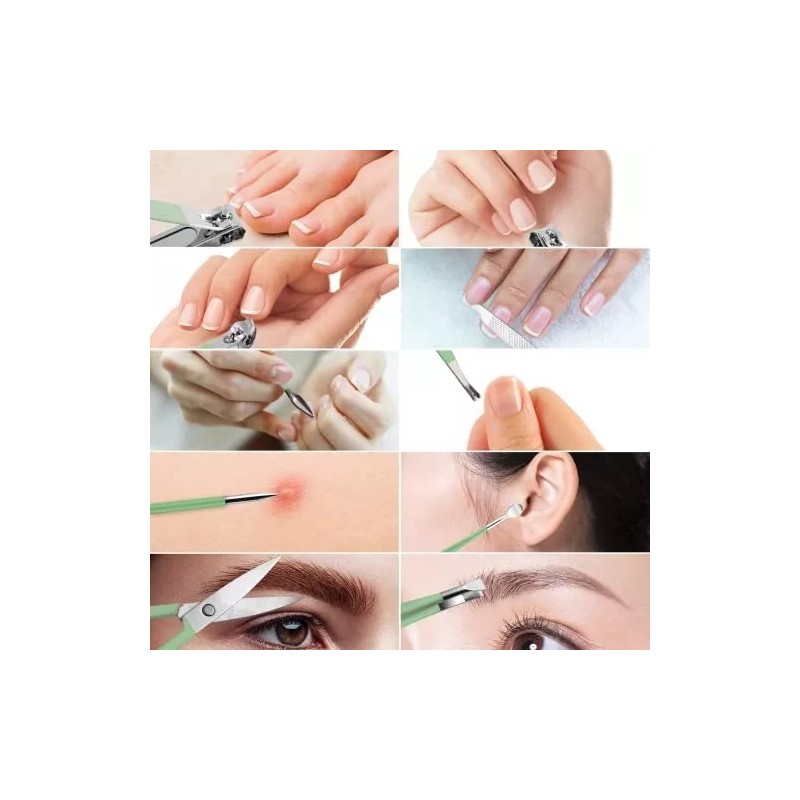 Keiby Citom Set De Manicura, Kit De Cortaúñas De Viaje,