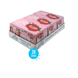 Nixie Organic Strawberry Hibiscus Sparkling Water 8 Pack, 12 FZ
