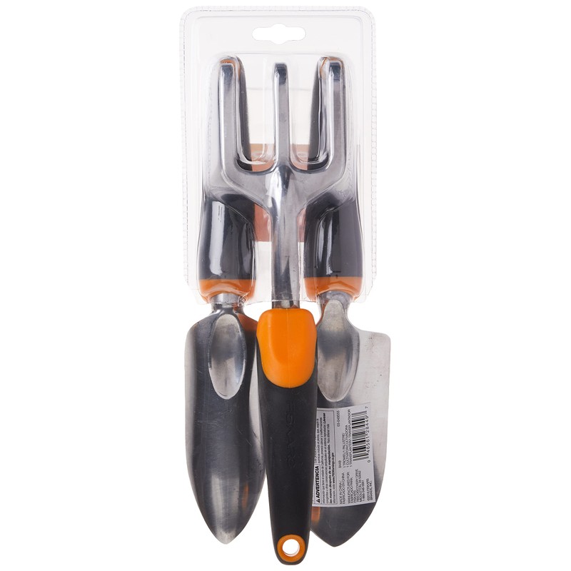 Fiskars 384490-1001 Ergo Garden Tool Set, Regular Package, Black/Orange