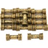 15g Bali Tube Beads Antique Gold Plated 12mm Approx 15