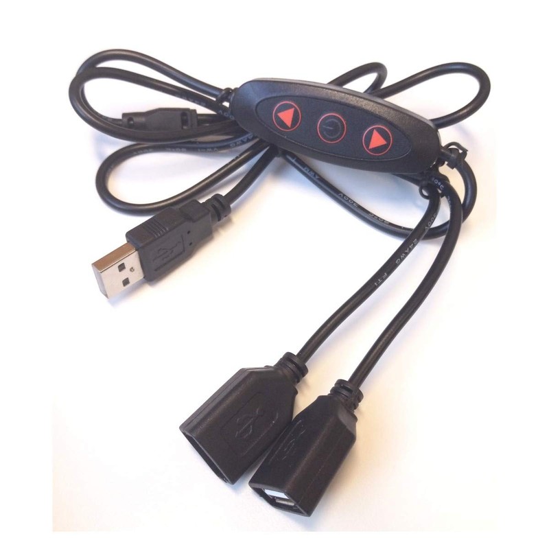 Easycargo 2-Pack 80mm USB Fan Quite, USB Fan 5V with