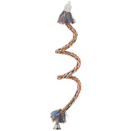 Croci O6072454 Rope Birds Play M 100 x 1.5 cm Rope Game Bass with Bell Height Adjustable
