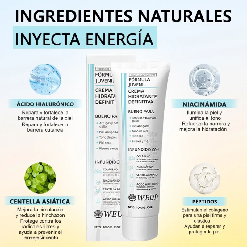 Weud Youth Hidrata Reafirm Repara Piel Seca Y Sensible Kit